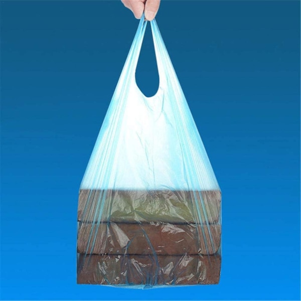 5 ruller 100 stk søppelsekk Lukking Luktfri søppelsekk Universal  miljømessig søppelsekk Håndtak Bærbare søppelsekker Tykk Plast Plastpose  For d167 | Fyndiq