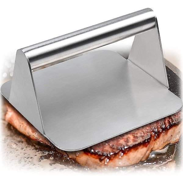 Köttpress, Rostfritt Stål Hackade Biffar, Grillpress, Burgarpress Med Handtag