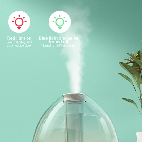 Luftfukter Aroma Diffuser Husholdningståkesprøyte 1,5l Vannkapasitet