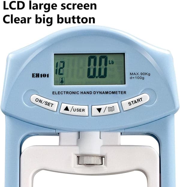 Håndholdt digital dynamometer greb, justerbar grebstyrke