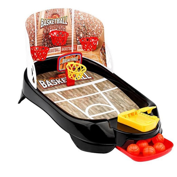 Barne-fingerbasketballspill for skrivebord - Hoppende ball, håndball, bordbasket