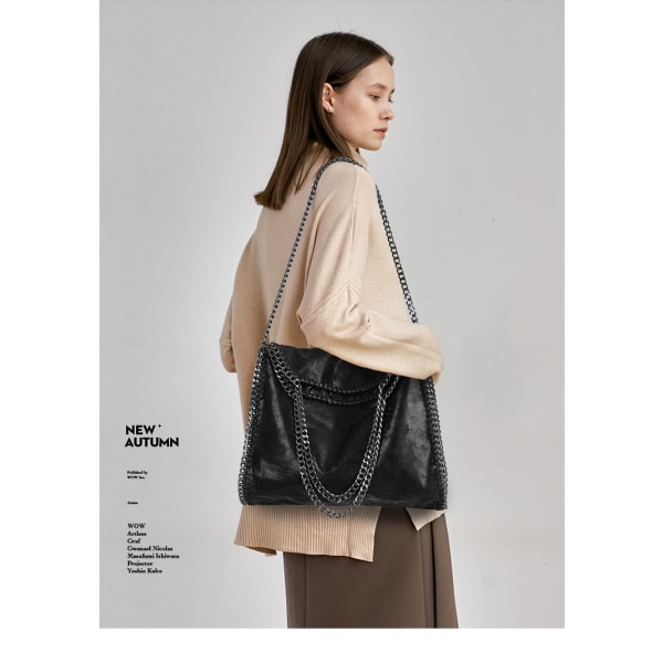 Kvinder Crossbody tasker Mode Skuldertaske Kæde tasker Mode black