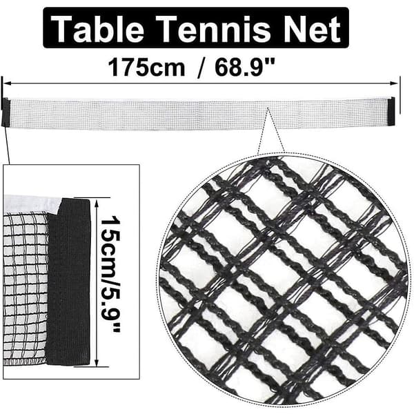 Bordtennisnet 1,8 m Polyester Pong Erstatningsnet Til Indendørs