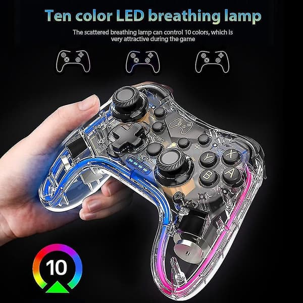 Controller 6-akset Somatosensorisk Rgb Game Controller Kompatibel Til Switch Lite Switch Oledeled
