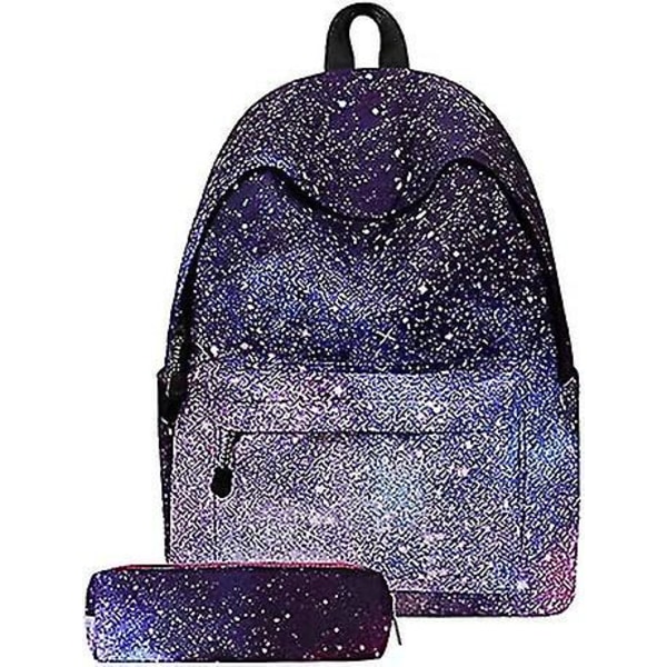 Galaxy Backpack for Boys and Girls - 14 Inch Lightweight Mini Toddler Book Bag with Pencil Bag