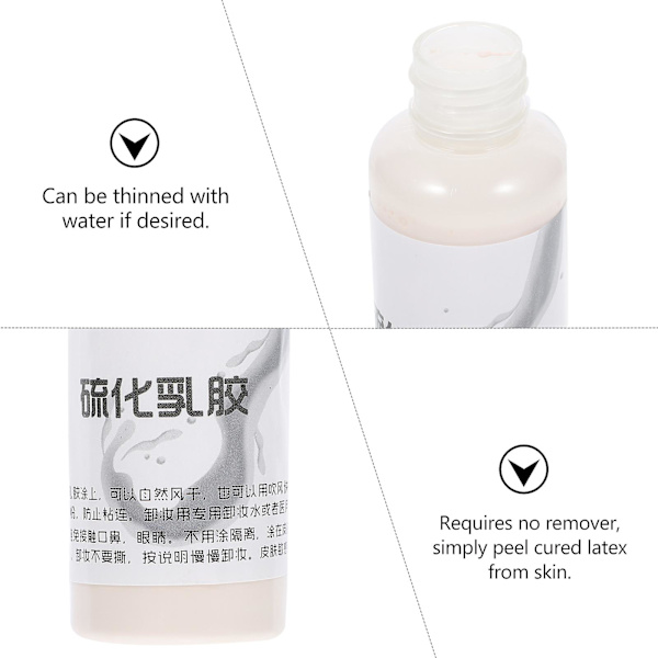 Makeup sæt rynke latex makeup latex ansigtsmakeup latex kit tyk latex