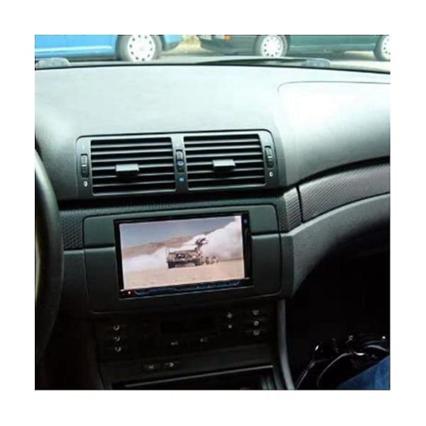 2din Audio Panel Modifieringspanel Dvd Navigationspanel Bil Fascias Stereo Radio Panel För 98-05 3-