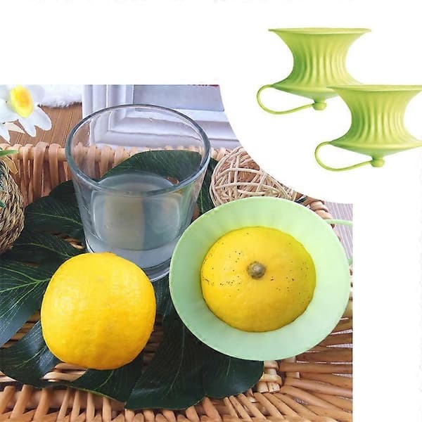 Silikone håndjuicer Husholdnings lille juiceudtrækker lime citronpresser 2pcs