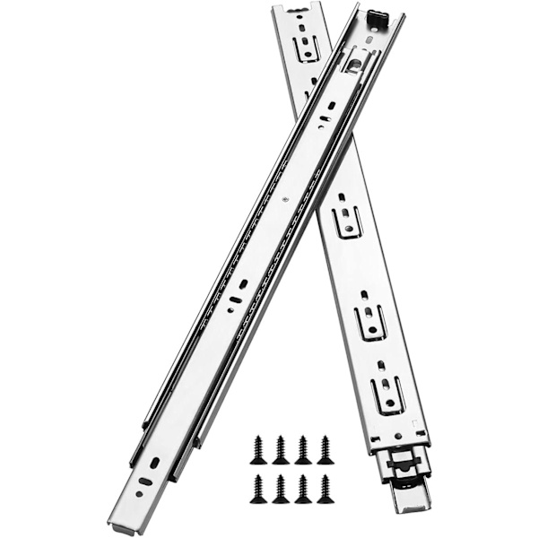 Kinlink 1 par 16 tommers skuffeskinner, 3-delt full extension
