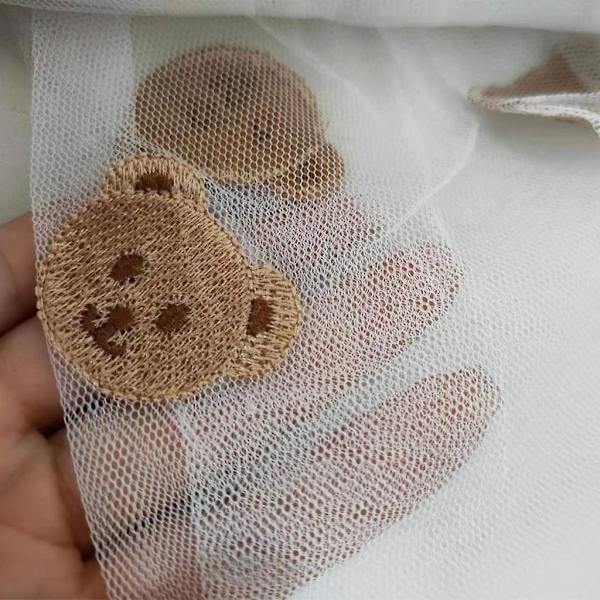 Myggesik Sikkerhedsbøjle Myggenet Broderet Mesh Vogn Insektskjold Net