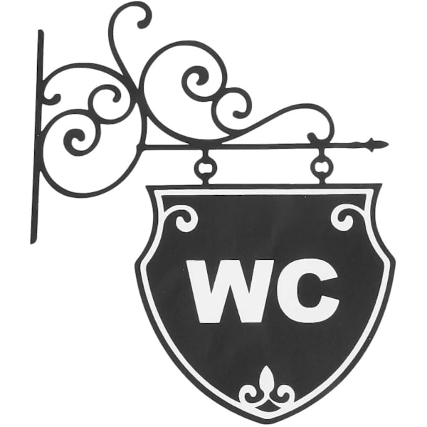 Luovat mustat WC-tarrat Luovat seinätarrat WC Kylpyhuone WC-seinä