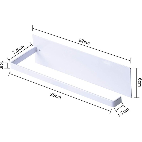 Papirhåndklædeholder, køkkenvæg papirholder, papirhåndklædeholdere uden boring, metal køkkenrulleholder, selvklæbende køkkenpapirholder,