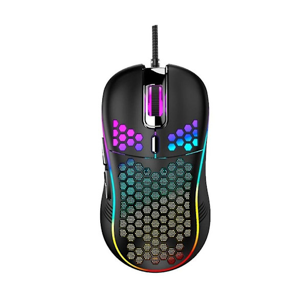 Kablet mekanisk gamingmus Usb lysende lysmus 7200dpi justerbar optisk mus til pc-komp