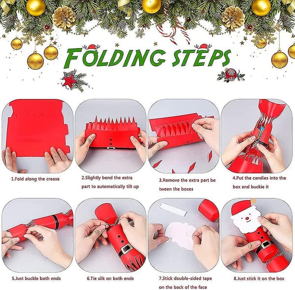 Julgodisaskar Julpappersaskar Godispåsar Godis Choklad Godisaskar DIY Presentaskar För Julfest @bugu