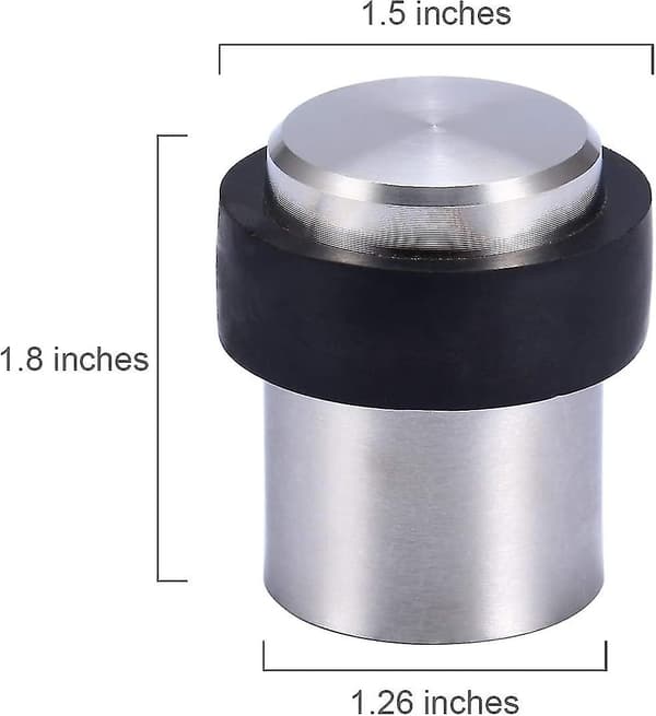 Gulv-dørstopper 4,5 cm Rustfrit Stål Dørstopper (4 stk)