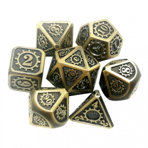 Pieces Polyhedral Metal Dice for D&D Pathfinder Rpg Game 05