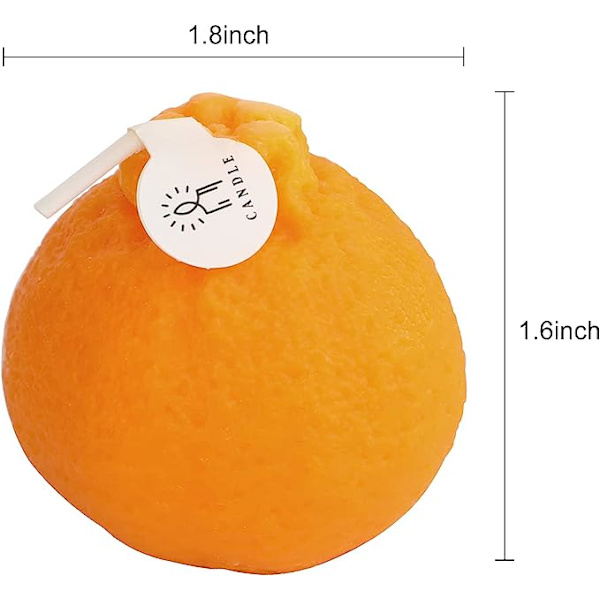 Appelsiinin muotoinen tuoksukynttilä, hedelmäarominen soijavahakoristekynttilä pöydälle Ph Trumpet ugly orange
