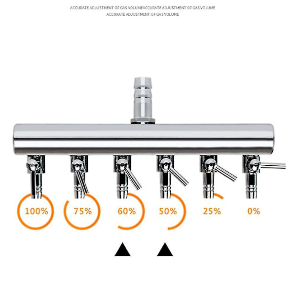 12-vägs Delarventil Akvarium Fisktank Pump Delare Distributionsventil Kran Spakstyrning Swit
