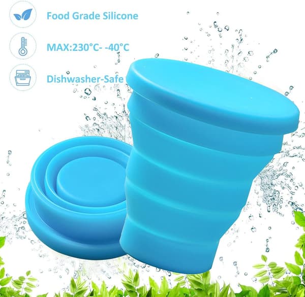 Silikon Foldbar Rejsemug, Foldbar Rejsemug Port