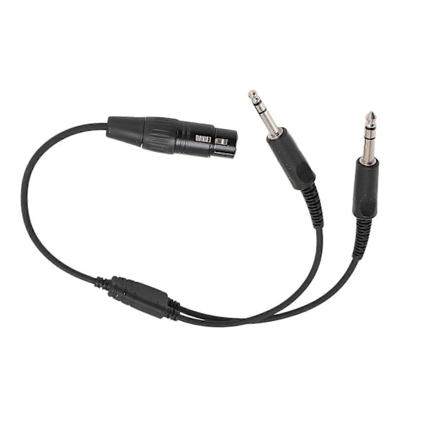 5-Pin XLR till GA Dubbelkontakt Y-Splitter Hörlursadapter för Airbus XLR 5-Pin Hona till GA Dubbel Hane P