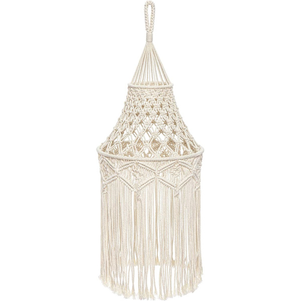 Blondestoflampe Boho Hængende Pendellampe Moderne Kontor Soveværelse Stue Børneværelse Kollegie Boho Hjem Decor (Pærer Ikke Inkluderet)