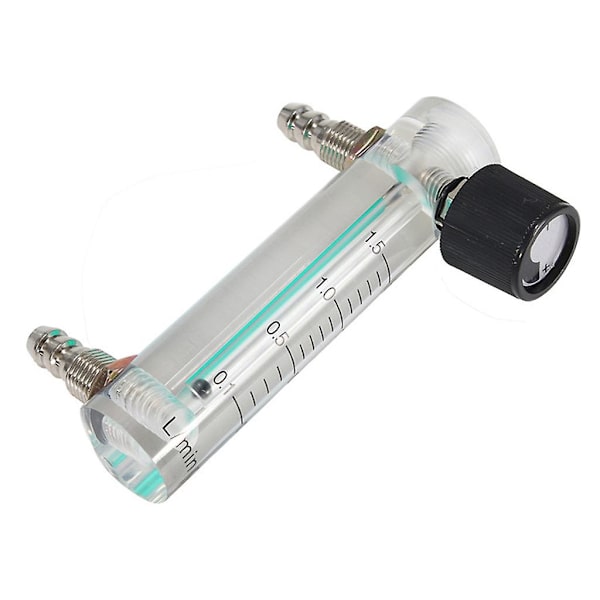 Lzb-6m Oxygen Air Flow Meter 0-1,5 Lpm Flowmeter Med Kontrolventil Registrer Flow