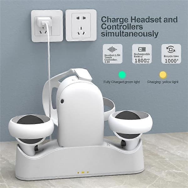 Opladningsdock til Headset Controller, Opladningsstation til Touch Controller Oplader