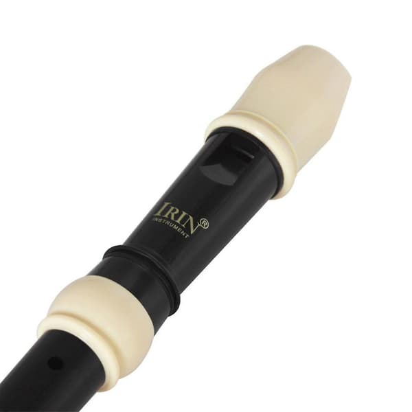 Britisk barok diskant B-tone ABS-klarinet med 8 huller, sort