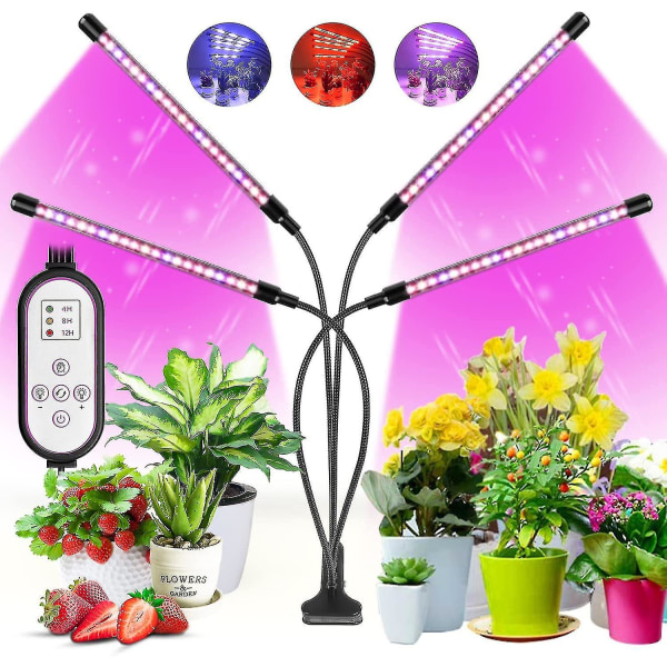 Full Spectrum Inomhusväxtlampor, 80 LED Växtlampor Väx Li