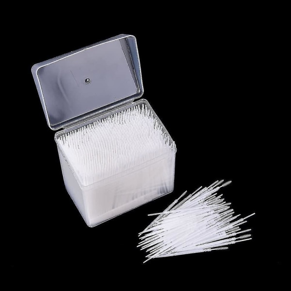 1100 stk Dental Picks Plast Tannpirker Oral Hygiene 2-veis interdental børstepinne