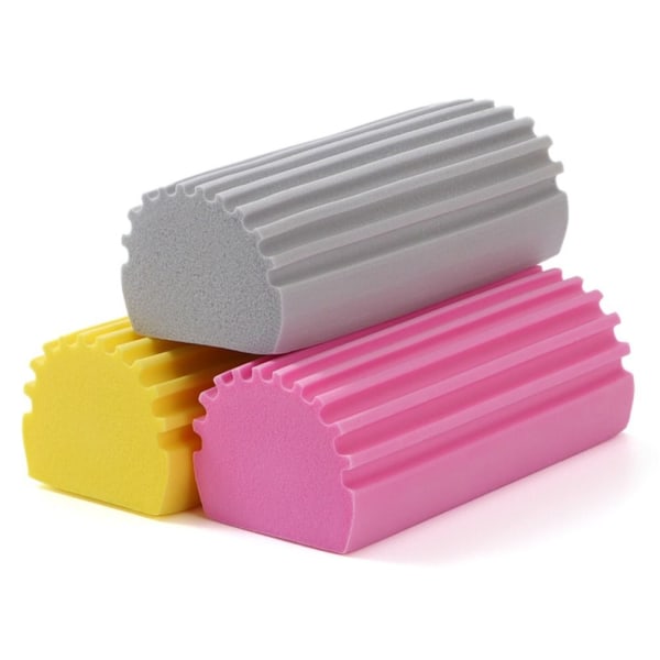 Magiska svampar för rengöring 3 st Perfekt för persienner och glas Våt rengöringssvamp för hemmet Color Random 3pcs