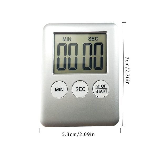 Digital Kjøkken Timer LCD Display Baking Knapp