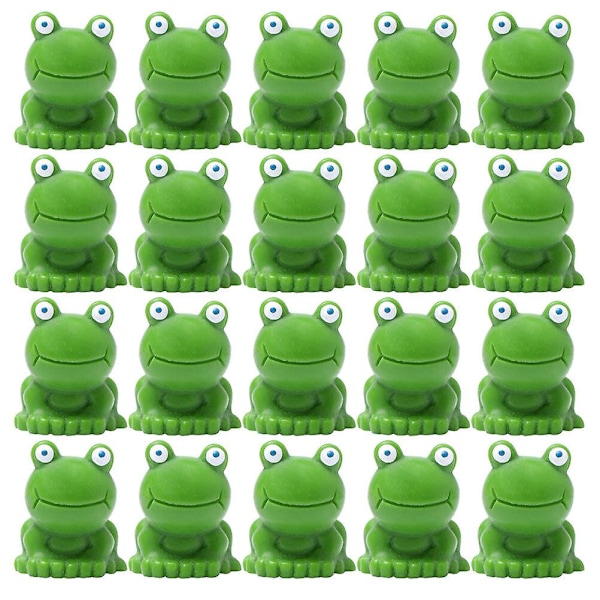 30 stk Mini Simulering Frosker Reptil Boks Resin Dyr Landsca
