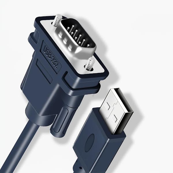 USB til seriell adapter, USB til RS-232 hann (9-pin) Db9 seriell kabel for Windows