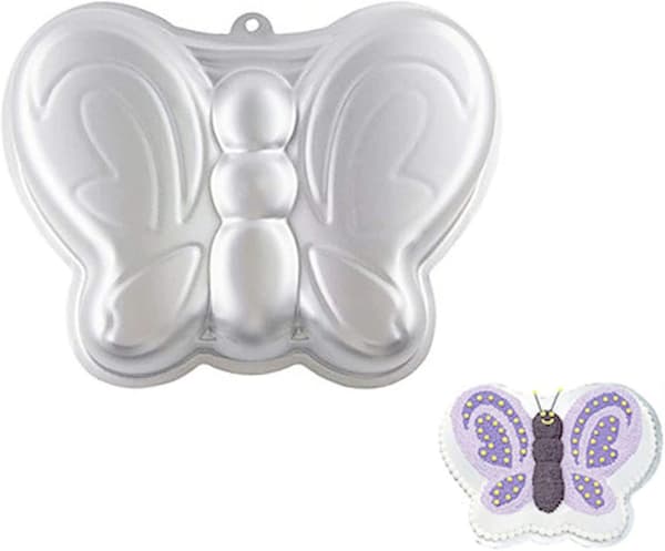 10 tommer sommerfugleformet aluminium 3d bageform kageform bageform - sommerfugl
