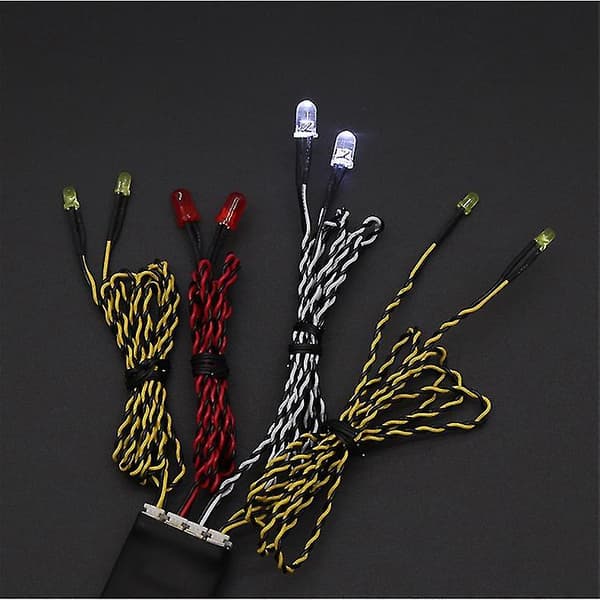8 Led Lys System Foran Baglygte Gruppe Blinklys Til Rc C