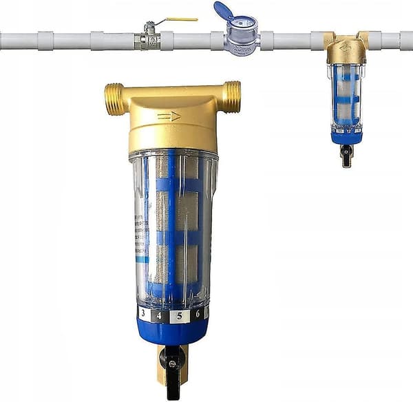 Genanvendeligt sedimentfilter - Forfilter til vand - mikron forfilter - Vandrenser tilbehør 1/2\")