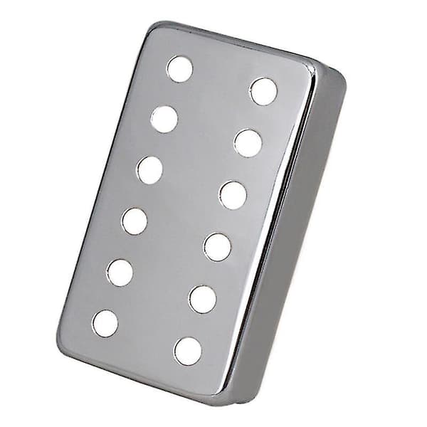 Messing Guitar Single Pickup Covers 50+52mm Til Lp Elektrisk Guitar Tilbehør Sølv