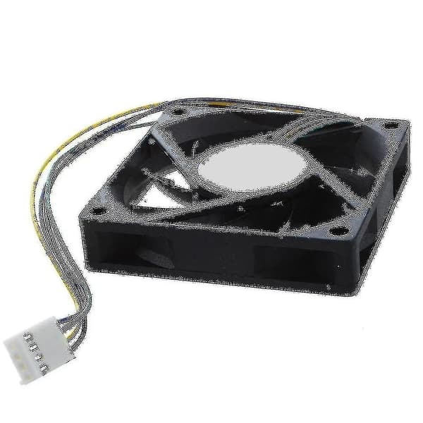 2x 70x70x15mm 12v 4 Pins Pwm Pc Computer Case Cpu Køler Køleventilator Sort