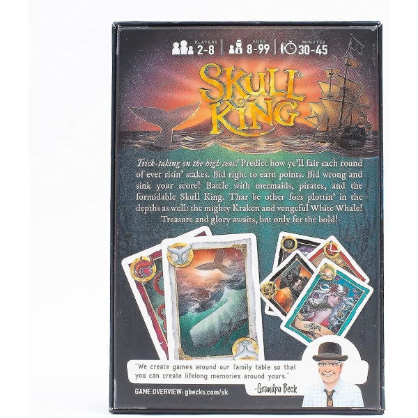 Skull King - Det ultimative Pirate Trick Taking Spil | Fra skaberne af Dæk dine aktiver Dæk dit rige | 2-8 spillere 8+