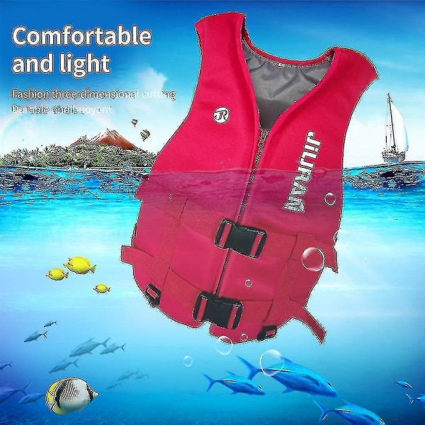 Flytväst för vuxna i neopren, säkerhetsväst för vattensport, fiske, vattenskidor, kajakpaddling, båtliv, simning, drifting XS(20-30kg) Blue