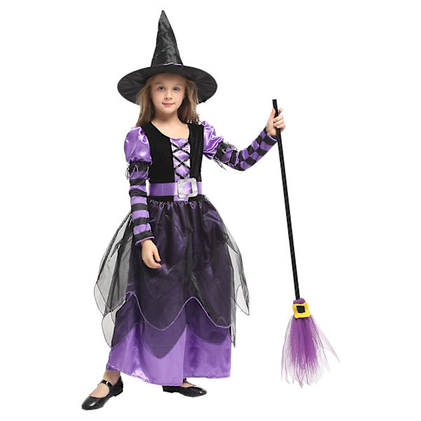 Tyttöjen Violetti Noitapuku, Halloween Cosplay Meidän