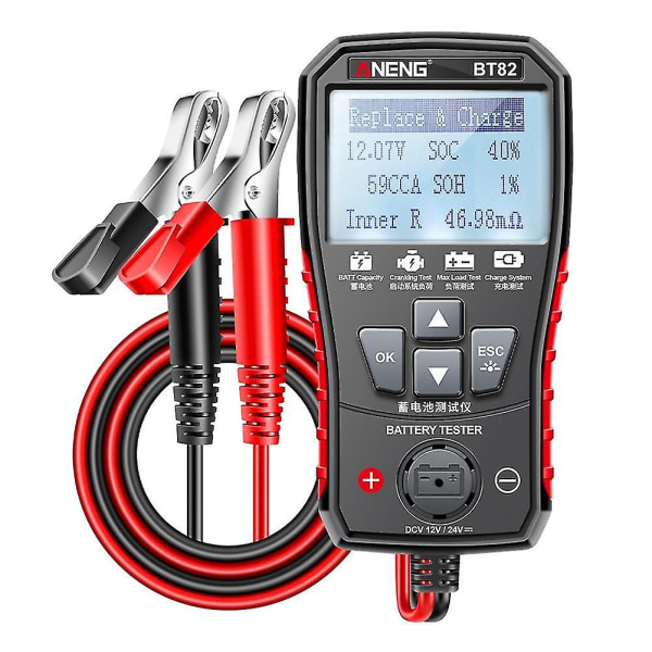 Bt82 Digital Bilbatteritest Portable Kredsløbstest Analyse