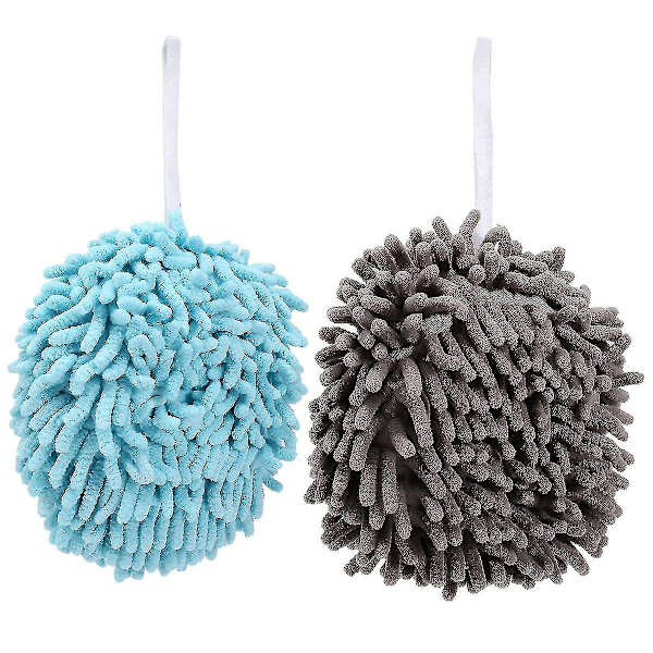 Superstark Badrum/Kök Vattenabsorberande & Snabbtorkande Handboll Chenille Hängande Handduk