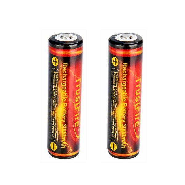 2st 3,7v 18650 3000mah uppladdningsbart batteri med hög kapacitet Li-ion uppladdningsbart