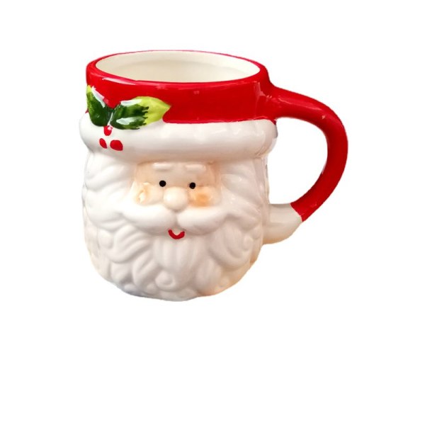 Julmugg Keramisk Djurkopp Santa Claus Älg Par Vattenkvarn Mjölk Kaffe Te M santa claus without lid
