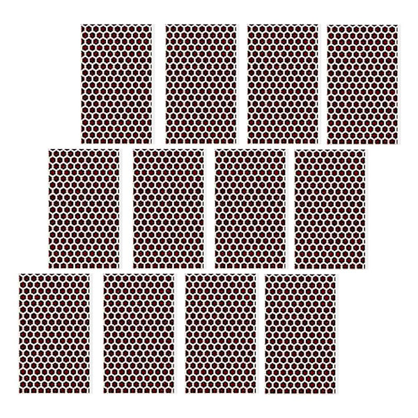 12 ark tändpapper fosforpapper tändstickor eldstartare papper bärbara eldtändare självhäftande tändpapper