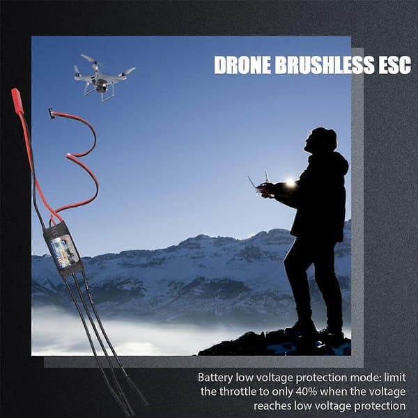 ESC Motor Hastighetskontroller Børsteløs ESC for RC Fly med UBEC 10A