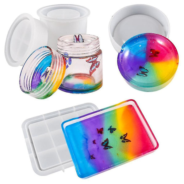 DIY beholderbakke silikoneforme epoxy støbeform askebægerfremstillingsartikler