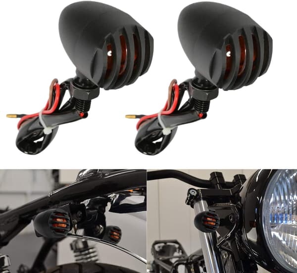 Blinklys, 2X Motorcykel Amber Blinklys Til